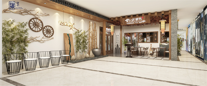 南寧工裝裝修公司店面門(mén)頭設(shè)計(jì)案例效果圖
