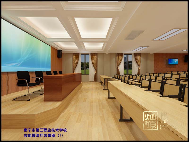 南寧第三職業(yè)技術學校裝修施工案例--燦源裝飾