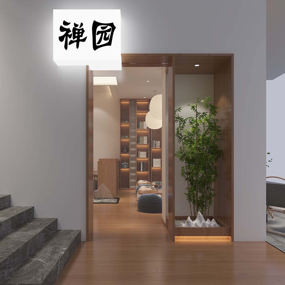 “副業(yè)多樣化經(jīng)營(yíng)，接待賺錢兩不誤”——130平茶館設(shè)計(jì)裝修案例-燦源裝飾